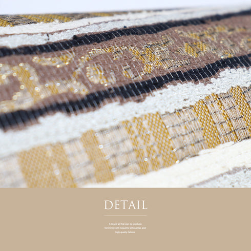 袋帯 リサイクル 帯丈432cm 六通 奄美大島本泥染 ブラウン Sサイズ 正絹 新品・未使用品 セミフォーマル お洒落