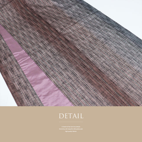 紬 リサイクル 身丈160.7cm 裄65.6cm 袷 デザイン縞模様 多色 Lサイズ お洒落 カジュアル 正絹 広衿 Sランク