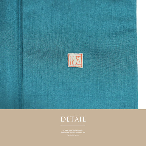 付下げ リサイクル 身丈147.5cm 裄63.8cm 袷 結城紬 五月みどりプロデュース 花柄 ブルー SSサイズ お洒落 正絹 広衿 Sランク