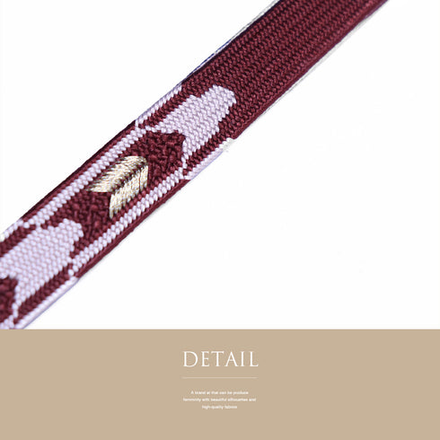 帯締め・帯揚げセット リサイクル 平組紐 ちりめん レッド 正絹 新品・未使用品 草花柄