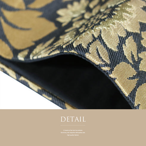 袋帯 リサイクル 帯丈430cm 六通 花各種柄 刺繍 こむさでもーど ブラック Sサイズ 正絹 Sランク お洒落