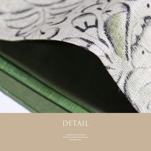 袋帯 リサイクル 帯丈464cm ポイント柄 辻が花風柄 グリーン LLサイズ 正絹 新品・未使用品 お洒落