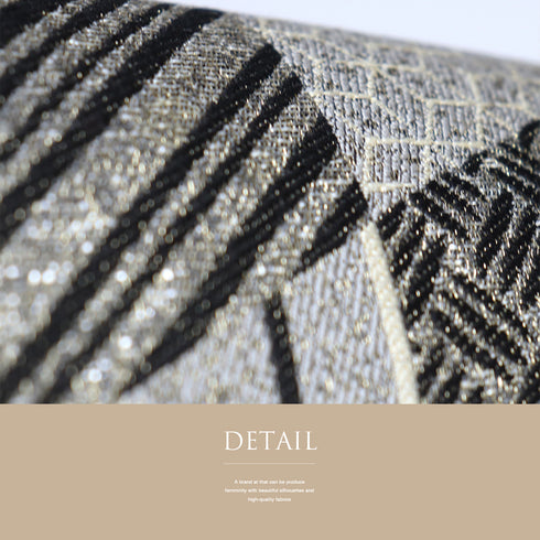 袋帯 リサイクル 帯丈432cm 六通 幾何学柄 グレー Sサイズ 正絹 新品・未使用品 お洒落