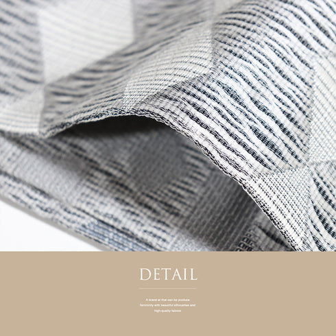 袋帯 リサイクル 帯丈468cm 全通 菱あみかけ柄 本場筑前 ガード加工 グレー LLサイズ 正絹 新品・未使用品 お洒落