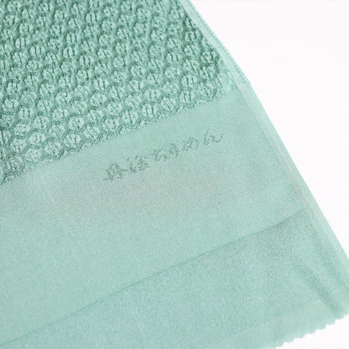 帯揚げ リサイクル お洒落 ちりめん 正絹 グリーン 丹後ちりめん 未使用品 AG-1277