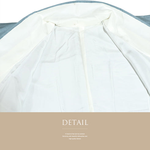 訪問着 リサイクル 身丈149.5cm 裄60.8cm 袷 大島紬 彩大島 染め ぼかし柄 ブルー SSサイズ お洒落 正絹 広衿 Sランク