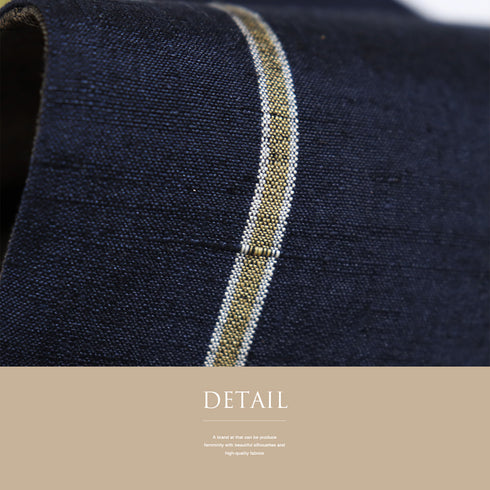 角帯 リサイクル 全通 草木染め 本場結城紬 結織苑 リバーシブル ネイビー サイズ 新品・未使用品 カジュアル お洒落