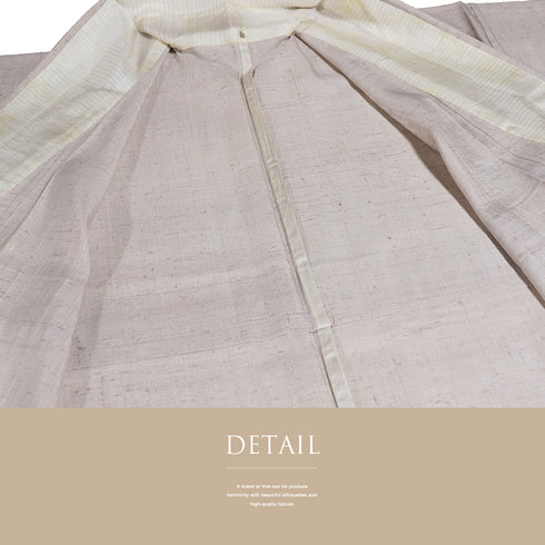 付下げ リサイクル 夏着物 身丈158.5cm 裄68.4cm 夏物 薄物 流水に菊柄 パープル Mサイズ お洒落 不明 広衿 Bランク