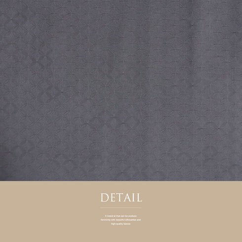 色無地 リサイクル 身丈158cm 裄62.4cm 袷 七宝柄 パープル Mサイズ セミフォーマル お洒落 一つ紋 正絹 広衿 地紋あり Sランク