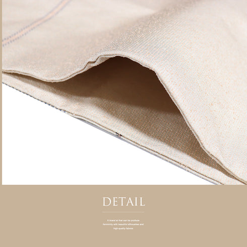 名古屋帯 リサイクル 帯丈373.2cm ポイント柄 デザイン鳥 ベージュ Mサイズ 正絹 Sランク お洒落 カジュアル