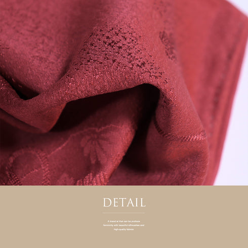 色無地 リサイクル 身丈158.3cm 裄65.8cm 袷 パープル Mサイズ セミフォーマル 落款 一つ紋 しつけ糸 正絹 広衿 地紋なし Sランク (コピー)