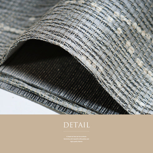 袋帯 リサイクル 帯丈460cm 全通 ぼかし織り デザイン縦枠柄 西陣織 変わり織り グレー LLサイズ 正絹 新品・未使用品 お洒落 カジュアル