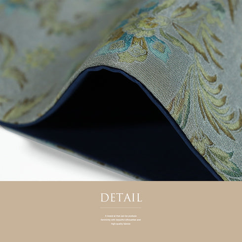 名古屋帯 リサイクル 帯丈364cm 全通 花柄 グリーン Mサイズ 正絹 Sランク お洒落