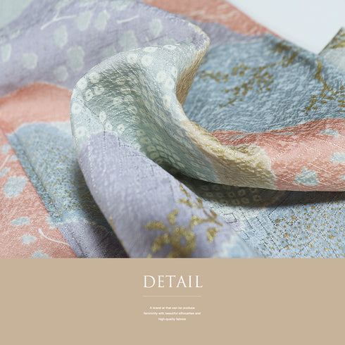 小紋 リサイクル 身丈156cm 裄69cm 袷 道長取り柄 八掛部分化繊 多色 Mサイズ お洒落 しつけ糸 正絹 広衿 Bランク