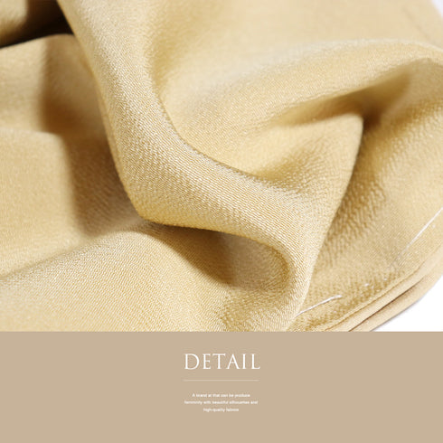 色無地 リサイクル 身丈156.5cm 裄65.8cm 袷 扇面流し柄 松尾光琳 ブラウン Mサイズ フォーマル セミフォーマル 落款 一つ紋 しつけ糸 正絹 広衿 Sランク