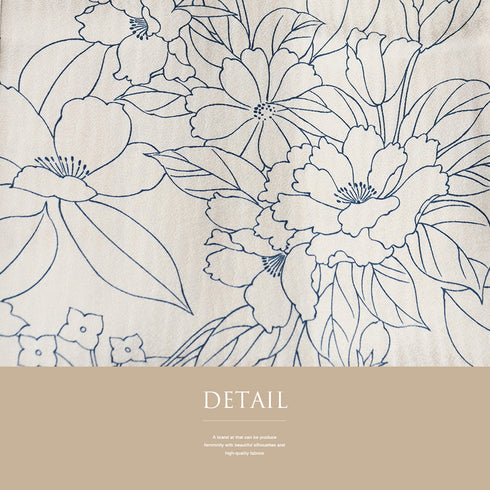 羽織 リサイクル 身丈108cm 裄68cm 袷 ロング丈 花柄 アイボリー Lサイズ お洒落 正絹 Sランク