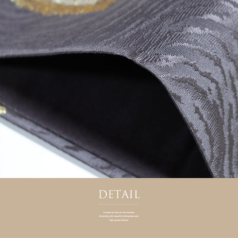 袋帯 リサイクル 帯丈432cm 六通 地紋 パープル Sサイズ 正絹 新品・未使用品 フォーマル お洒落