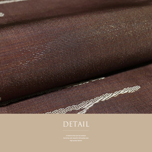 袋名古屋帯 リサイクル 帯丈364cm 六通 ブラウン Mサイズ ポリエステル Sランク カジュアル お洒落