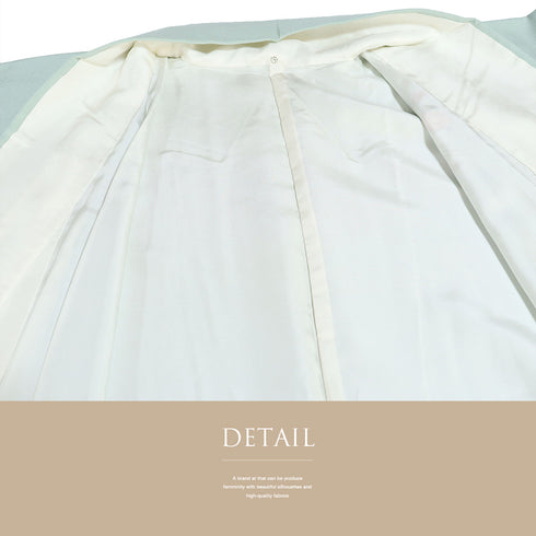 訪問着 リサイクル 身丈155.2cm 裄65.2cm 袷 松竹梅柄 グリーン Sサイズ セミフォーマル お洒落 正絹 広衿 Sランク