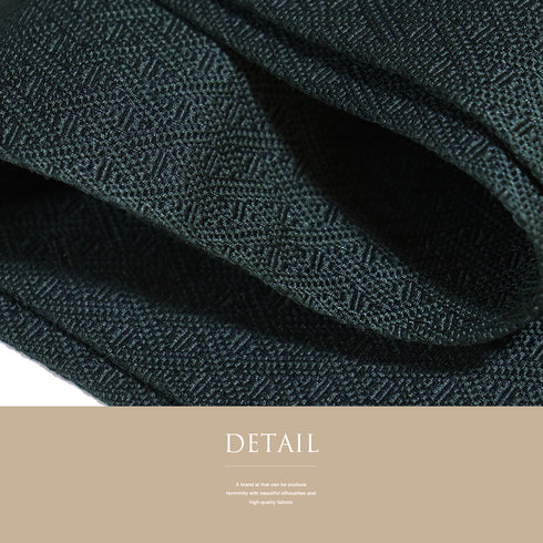 角帯 リサイクル 帯丈396cm 全通 本場筑前博多織 グリーン SSサイズ 正絹 未使用品 カジュアル お洒落