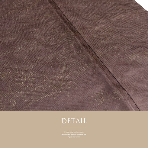 訪問着 リサイクル 身丈156.5cm 裄62.8cm 袷 蘇州刺繍 鴛鴦柄 パープル Mサイズ フォーマル セミフォーマル 落款 しつけ糸 正絹 広衿 Sランク