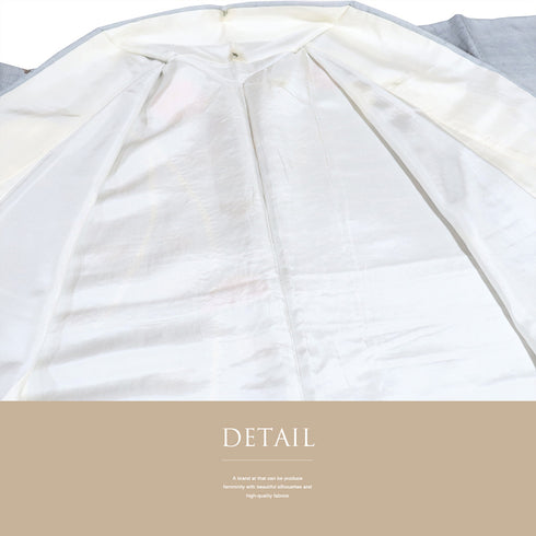 付下げ リサイクル 身丈162.7cm 裄64.8cm 袷 紬 巻き上げ絞りに花柄 ブルー Lサイズ お洒落 正絹 広衿 Aランク