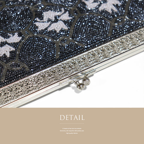 バッグ ブラック ビーズ Sランク ビーズバック