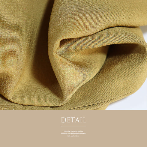 色無地 リサイクル 身丈154.4cm 裄62.2cm 袷 イエロー Sサイズ セミフォーマル お洒落 落款 一つ紋 正絹 広衿 地紋なし Sランク