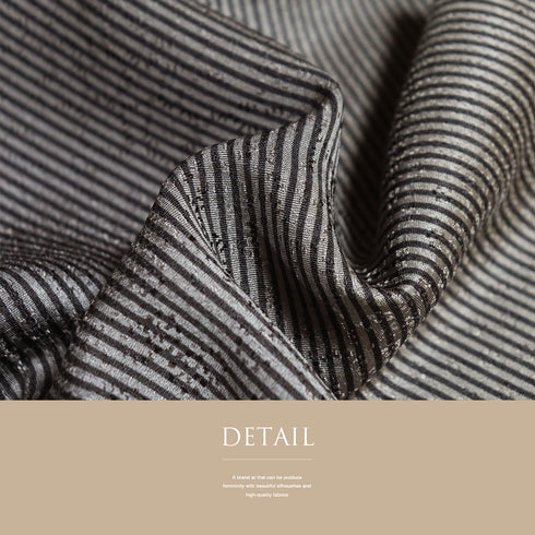 小紋 リサイクル 身丈158cm 裄65.3cm 袷 縦縞模様 地紋 ガード加工 パープル Mサイズ お洒落 正絹 広衿 Sランク