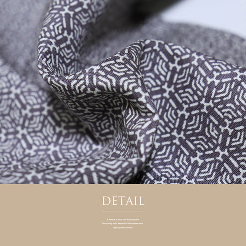 紬 リサイクル 身丈158.3cm 裄64.6cm 袷 染め パープル Mサイズ お洒落 正絹 広衿 Sランク