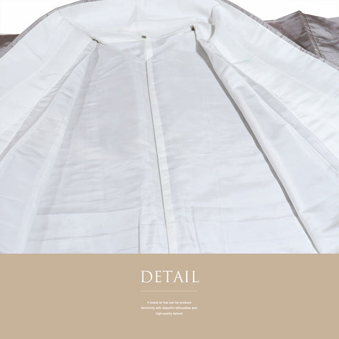 紬 リサイクル 身丈150.5cm 裄62.4cm 袷 七宝丸柄 パープル Sサイズ カジュアル お洒落 正絹 広衿 Bランク