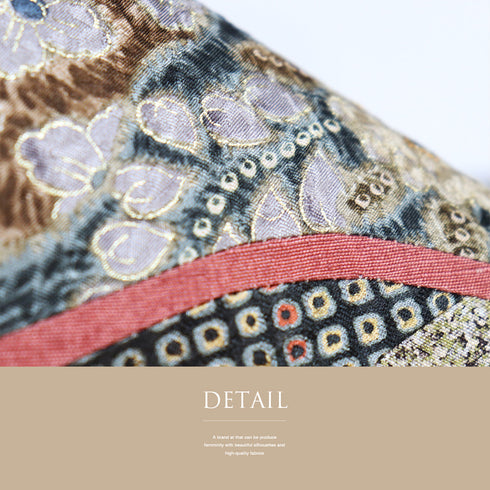 リサイクル 帯丈446cm ポイント柄 螺鈿細工 辻ヶ花風 絞り グレー Mサイズ 正絹 新品・未使用品 お洒落