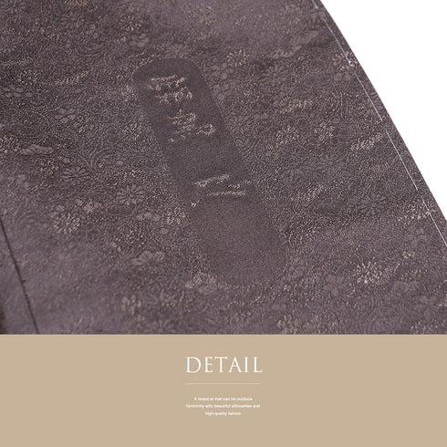 訪問着 リサイクル 身丈157.7cm 裄65.2cm 袷 地紋 名霜鳥忍 ゆったりサイズ パープル Mサイズ お洒落 しつけ糸 正絹 広衿 Sランク