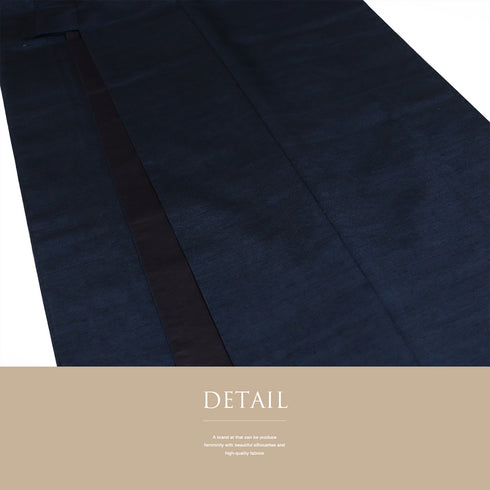 アンサンブル 男物 リサイクル 身丈156.8cm 裄74.4cm 羽織丈100cm 袷 紬 ネイビー LLサイズ お洒落 カジュアル 正絹 棒衿 Sランク