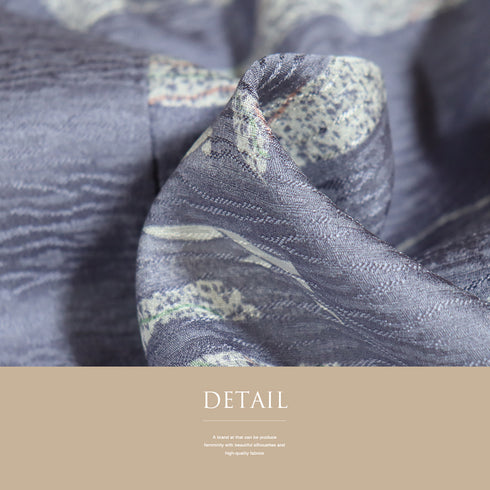 小紋 リサイクル 身丈159.5cm 裄64.8cm 袷 たたき模様 パープル Mサイズ お洒落 カジュアル 正絹 広衿 Sランク