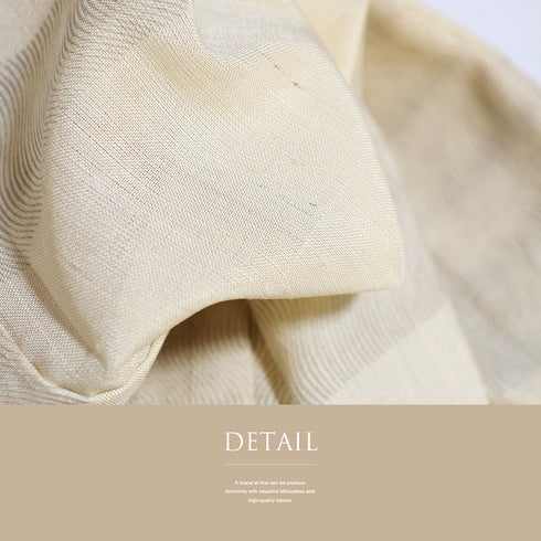 小紋 リサイクル 夏着物 身丈173.3cm 裄70.4cm 夏物 小花 エ霞 薄物 ベージュ LLサイズ カジュアル 不明 広衿 Aランク