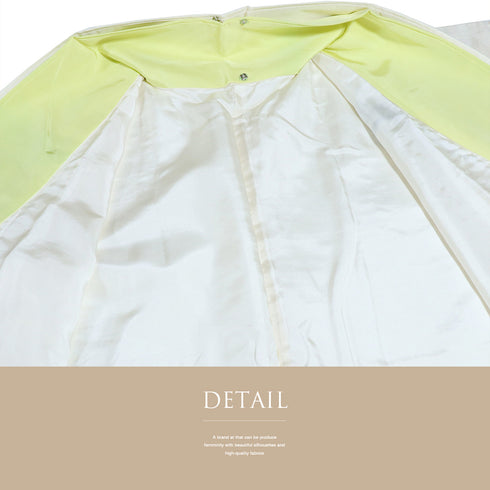 付下げ リサイクル 身丈158.2cm 裄66.8cm 袷 風景柄 作家物 重ね衿付き アイボリー Mサイズ お洒落 落款 正絹 広衿 Aランク