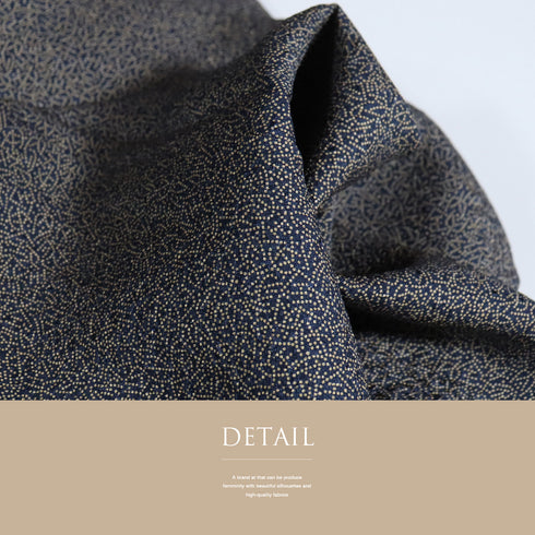 江戸小紋 リサイクル 身丈155.3cm 裄64.8cm 袷 招福 家内安全 ブラック Sサイズ お洒落 正絹 広衿 Sランク