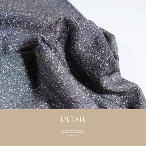 小紋 リサイクル 身丈170cm 裄66.6cm 袷 地紋 たたき ぼかし 多色 LLサイズ お洒落 カジュアル 正絹 広衿 Sランク