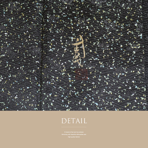 訪問着 リサイクル 身丈156.3cm 裄64.4cm 袷 雪輪染わけや竹柄 グレー Mサイズ お洒落 落款 正絹 広衿 Sランク