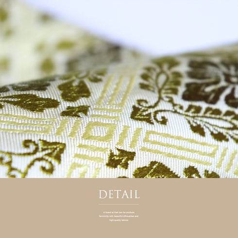 袋帯 リサイクル 帯丈424cm 六通 有職文様 イエロー Sサイズ 正絹 Sランク フォーマル お洒落