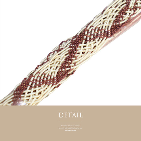 帯締め・帯揚げセット リサイクル カジュアル 平組紐 ちりめん パープル 正絹 新品・未使用品 夏物