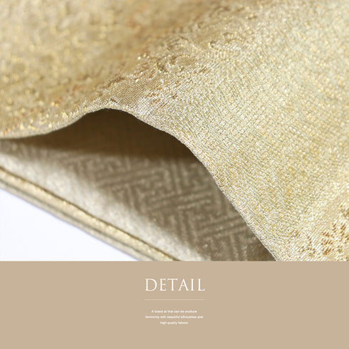 袋帯 リサイクル 帯丈446cm 六通 横段柄 綾綺織り 井関宗鱗 ゴールド Mサイズ 正絹 Sランク フォーマル