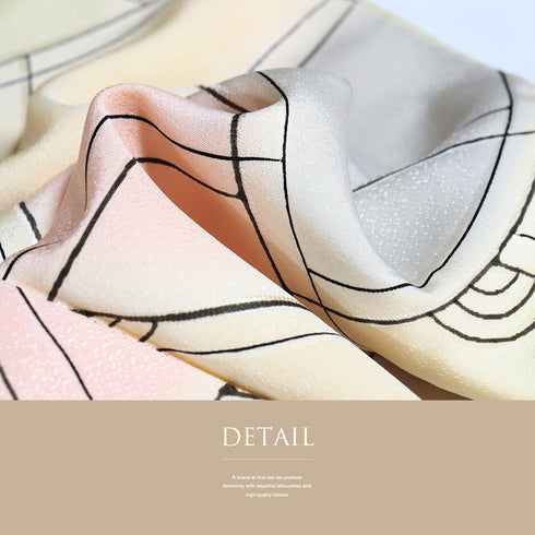 小紋 リサイクル 身丈160.5cm 裄64.6cm 袷 地紋彩色 多色 Lサイズ お洒落 正絹 広衿 Sランク