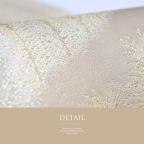 袋帯 リサイクル 帯丈444cm 六通 若松柄 金糸 西陣織 ゴールド Mサイズ 正絹 新品・未使用品 セミフォーマル お洒落