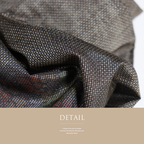 紬 リサイクル 身丈167.5cm 裄66cm 袷 花丸柄 ブラウン LLサイズ カジュアル お洒落 正絹 広衿 Aランク