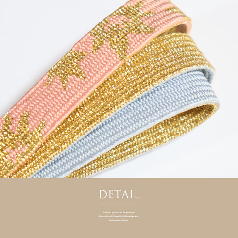 帯締め・帯揚げセット リサイクル セミフォーマル 平組紐 ちりめん ピンク 正絹 新品・未使用品 梅柄