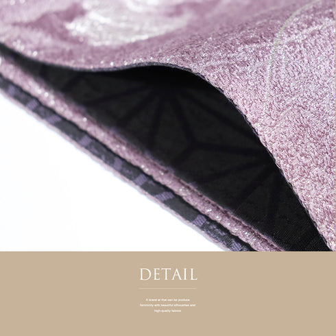 袋帯 リサイクル 帯丈456cm 全通 ぼかしに葡萄柄 パープル Lサイズ 正絹 新品・未使用品 セミフォーマル お洒落