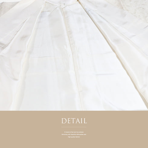 訪問着 リサイクル 身丈167.7cm 裄67cm 袷 辻が花模様 後絞り加工 箔 アイボリー LLサイズ セミフォーマル お洒落 正絹 広衿 Aランク