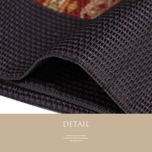 名古屋帯 リサイクル 帯丈357cm 六通 アジアン風柄 ブラック Sサイズ 正絹 Sランク お洒落 カジュアル